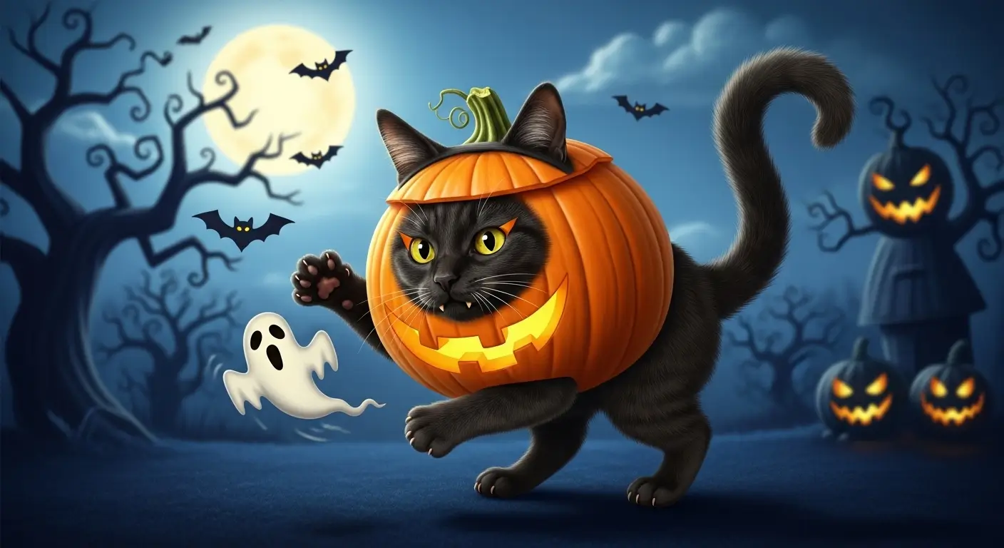 Purr-anormal Cat Halloween Puns