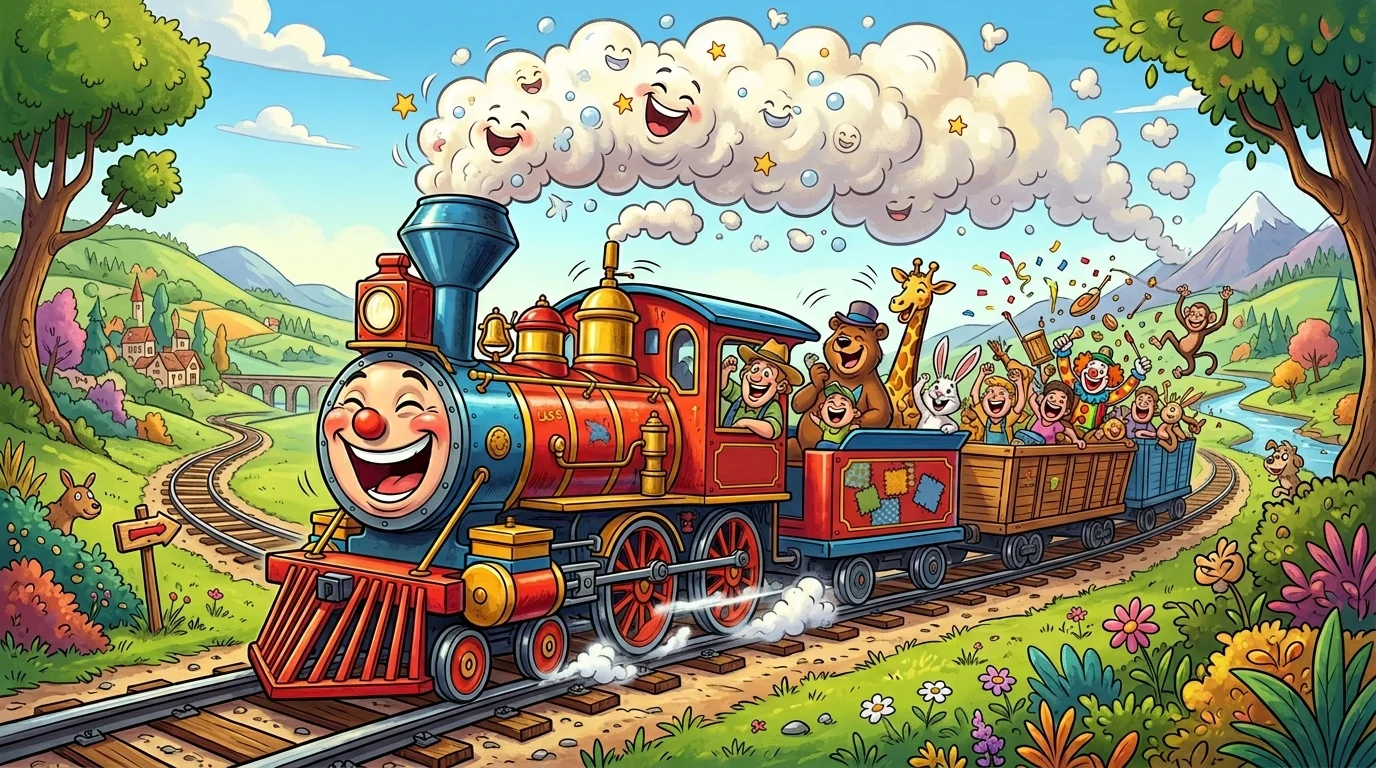 Locomotive Laughs That Drive the Humor