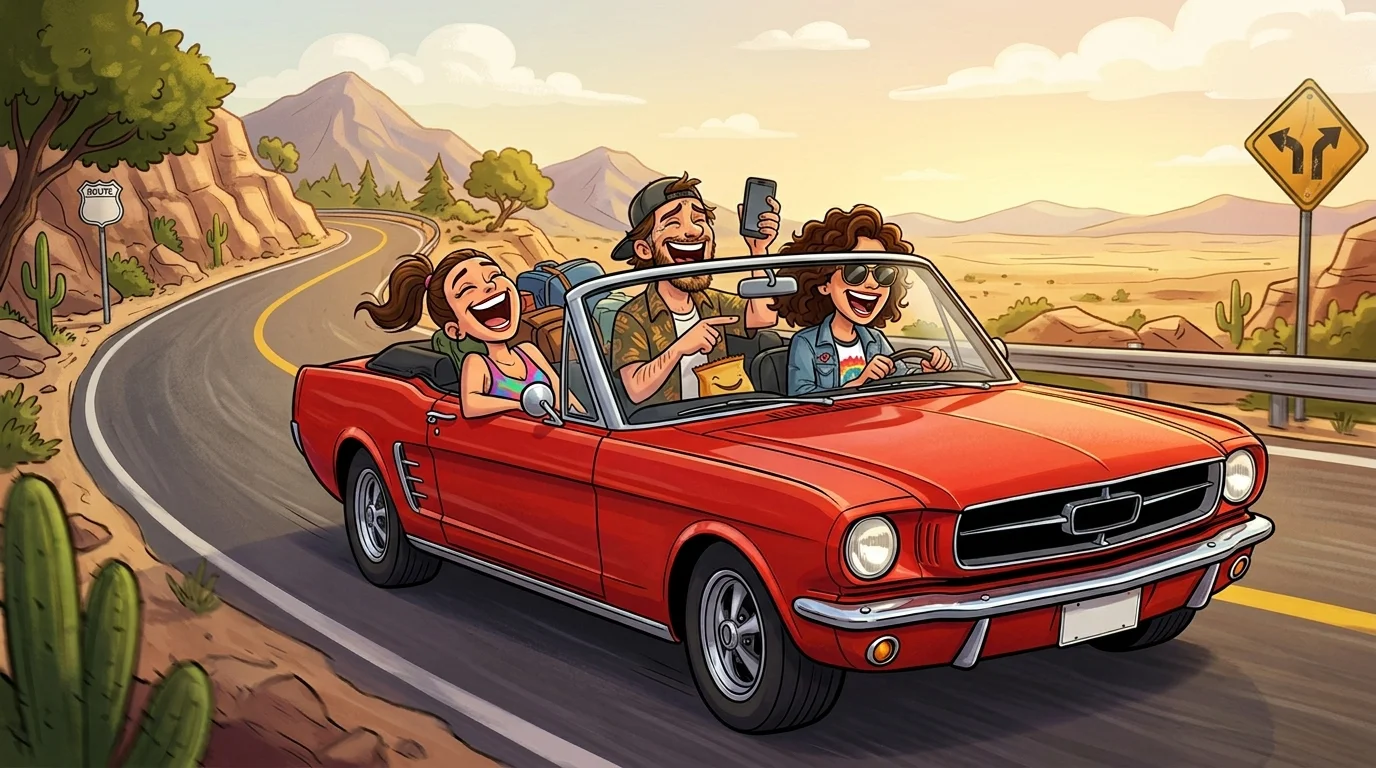 Road Trip Mustang Jokes