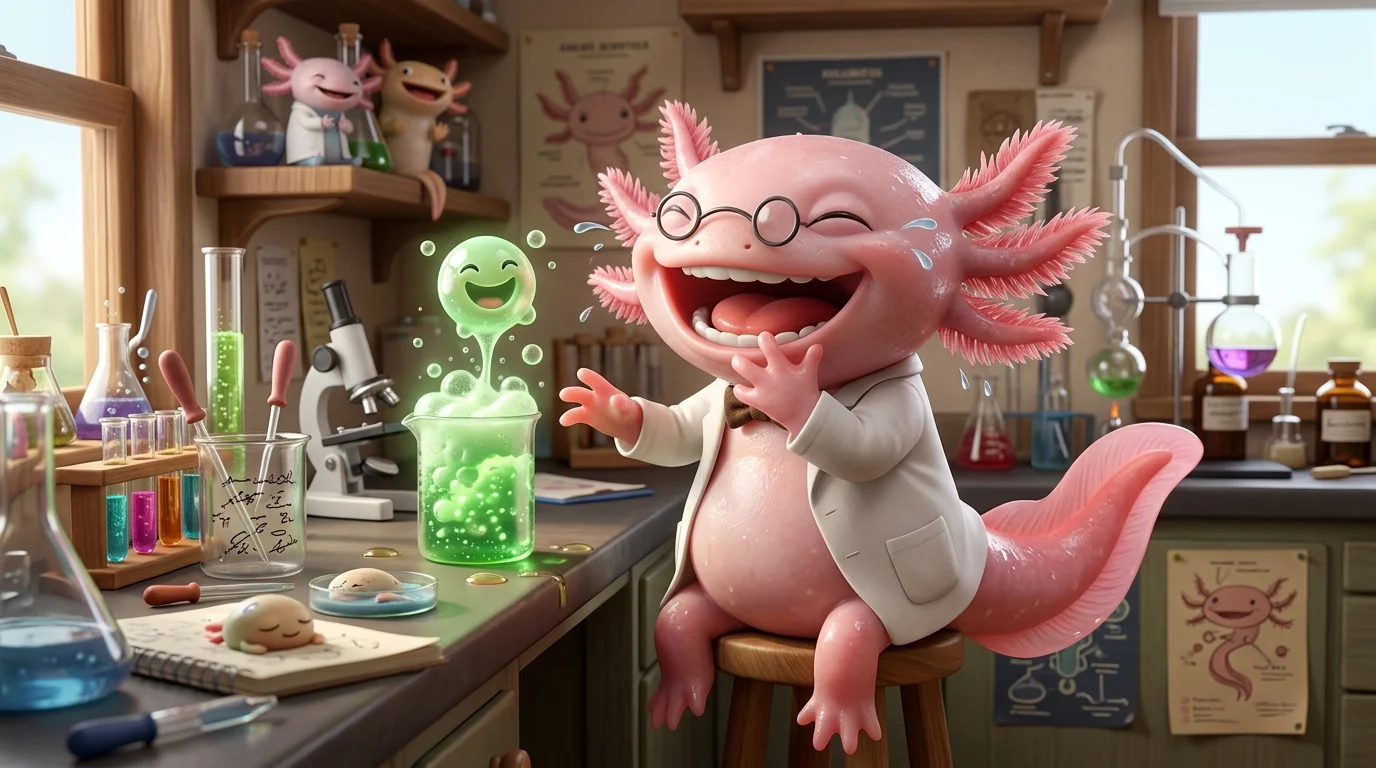 Scientific Axolotl Humor