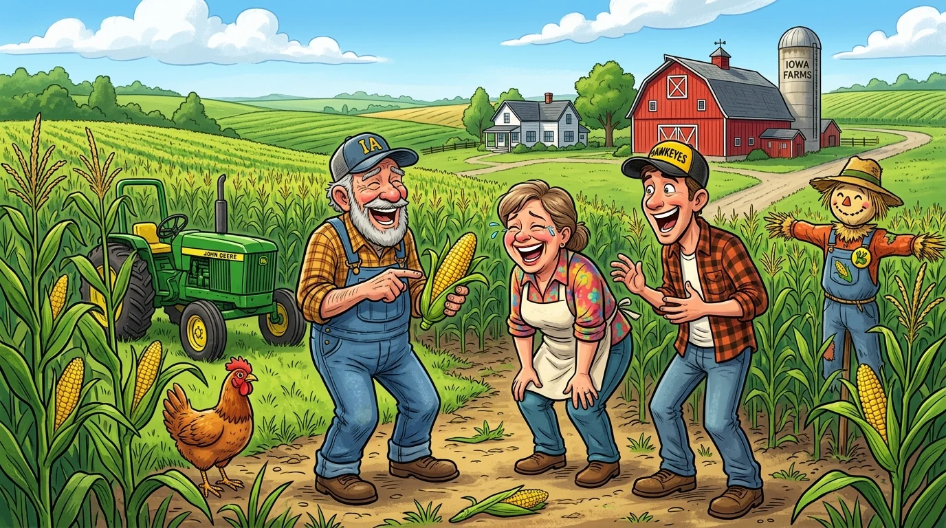 Corny Iowa One Liners