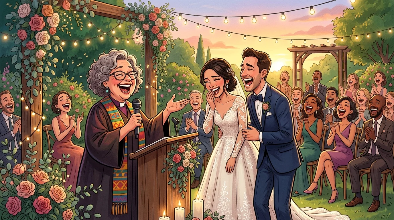 Love at First Laugh Wedding Officiant Jokes