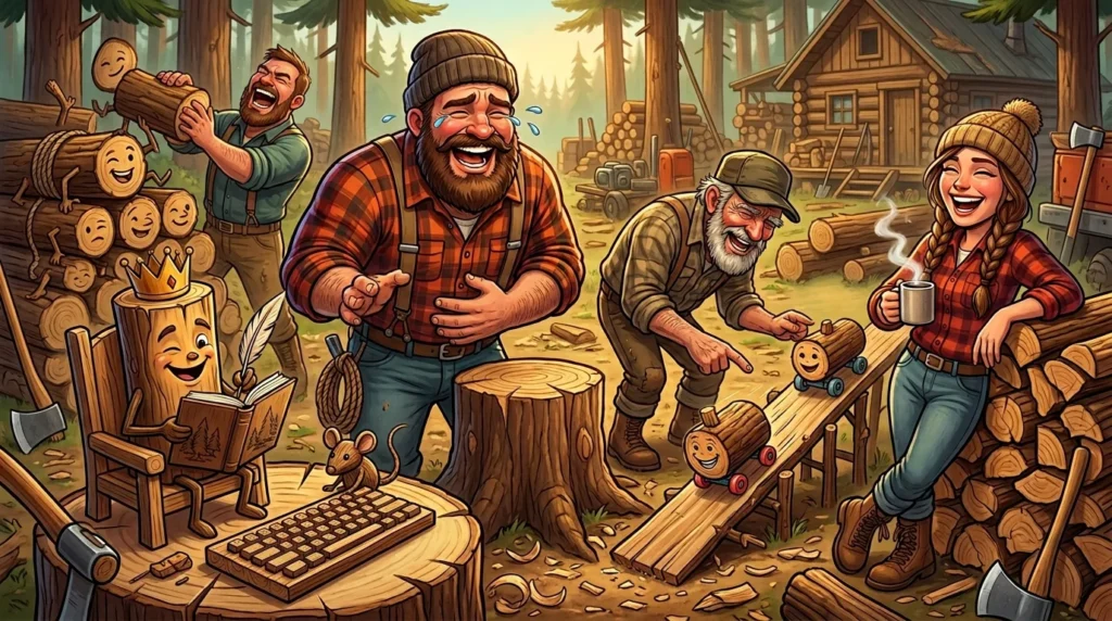 logging puns